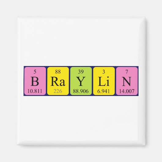 Braylin-Periodenmagnet Magnet (Vorne)