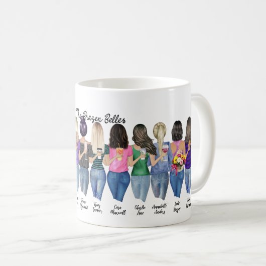 Brazen Belles Authors Tasse (VorderseiteRechts)