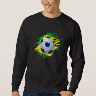 BRAZIL Brazilian Soccer Football Brazilian flag Sweatshirt