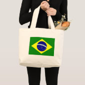 Brazil Flag bag Jumbo Stoffbeutel (Vorderseite (Produkt))