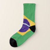 Brazil Flag Emblem Socken (Links - Außen)
