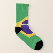Brazil Flag Emblem Socken (Links - Innen)