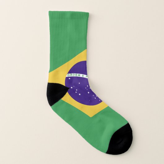 Brazil Flag Emblem Socken (Links - Innen)
