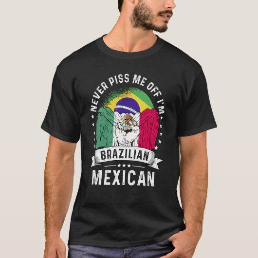 Brazil Flag Mexico Grown  Humor Citizen Pride T-Shirt (Vorderseite)