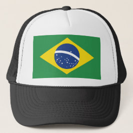 Brazil Flag Patriotic Pride Festival Fashion Truckerkappe