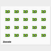 Brazil Flag Sticker (Blatt)