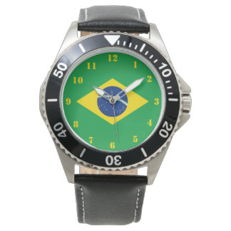 Brazil Flag World Cup 2026 Football Brasil Soccer Armbanduhr