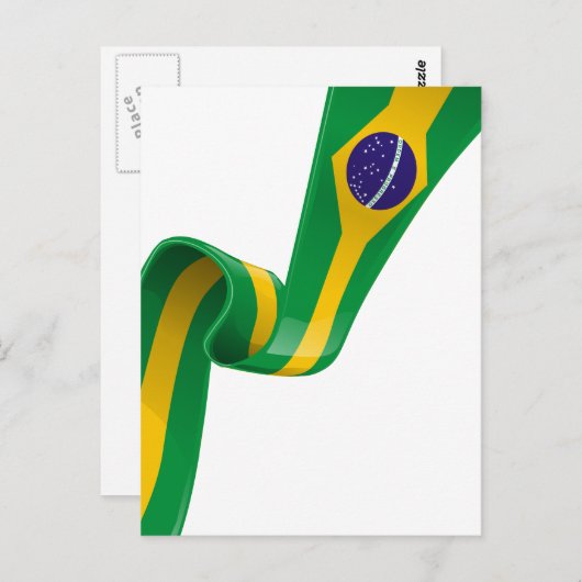 Brazil-Flagge Postkarte (Vorne/Hinten)
