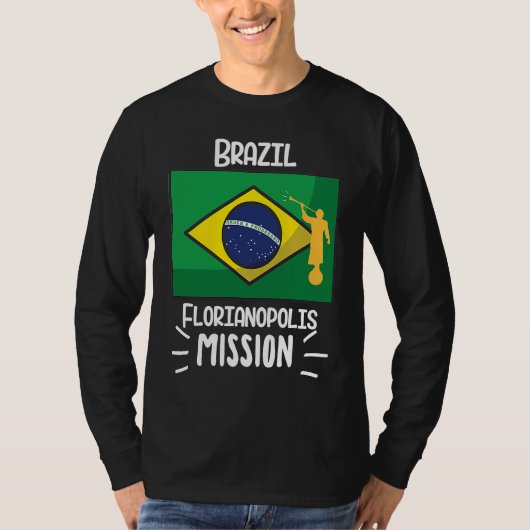 Brazil Florianopolis Mormon LDS Mission Missionary T-Shirt (Vorderseite)