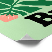 Brazil Flower Market Peach Orchid Tropical Poster (Ecke)