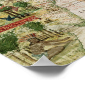 Brazil from the 'Miller Atlas' by Pedro Reinel Poster (Ecke)