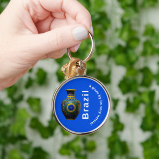 Brazil Giant Nature Mandala - Round Keychain Schlüsselanhänger