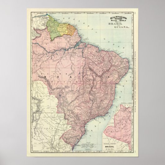 Brazil, Guiana Poster (Vorne)