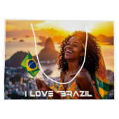BRAZIL - I LOVE BRAZIL GROßE GESCHENKTÜTE (Rückseite)