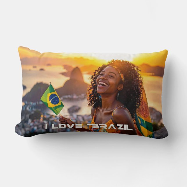 BRAZIL - I LOVE BRAZIL LENDENKISSEN (Vorderseite)