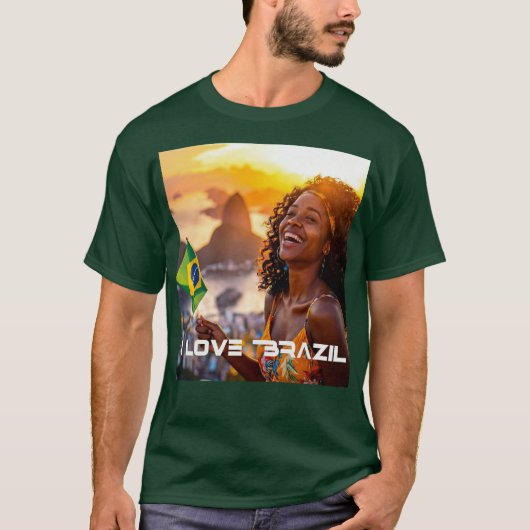 BRAZIL - I LOVE BRAZIL T-Shirt (Vorderseite)