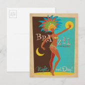Brazil Karnaval Night and Day! Postkarte (Vorne/Hinten)