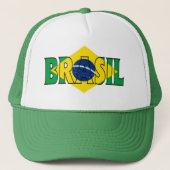 Brazil Logo – Foam Trucker Hat – World Cup 2026 Ed Truckerkappe (Vorderseite)