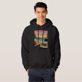 Brazil Retro Beach Vacation Graphics Brazilian Sur Hoodie (Vorne ganz)