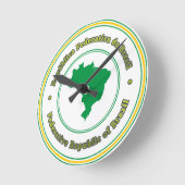 Brazil Runde Wanduhr (Winkel)