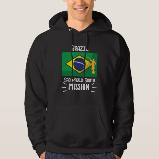 Brazil Sao Paulo South Mormon LDS Mission Missiona Hoodie (Vorderseite)