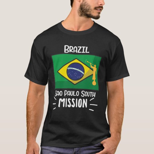 Brazil Sao Paulo South Mormon LDS Mission Missiona T-Shirt (Vorderseite)