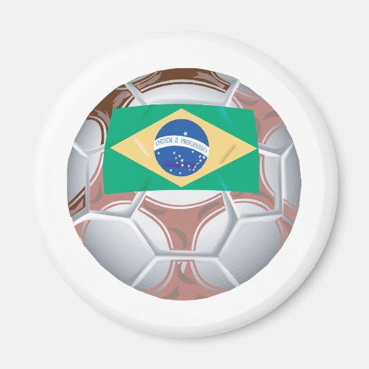 Brazil Soccer Magnet (Vorne)