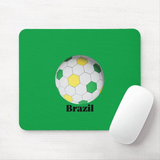 Brazil Soccer Mousepad (Mit Mouse)