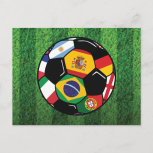 Brazil Soccer Postkarte