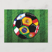 Brazil Soccer Postkarte (Vorderseite)