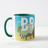 Brazil Travel Mug – Rio Carnival & Landmarks Tasse (Links)