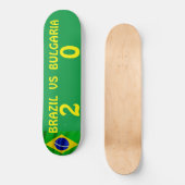 BRAZIL VS BULGARIA Skateboard (Vorderseite)