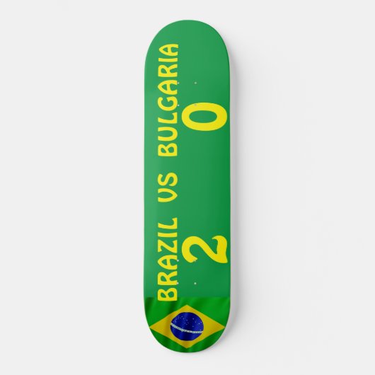 BRAZIL VS BULGARIA Skateboard (Vorderseite)