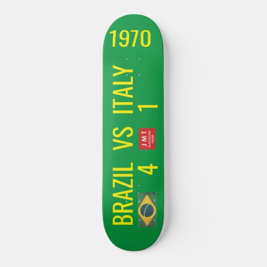 BRAZIL VS ITALY Skateboard (Vorderseite)