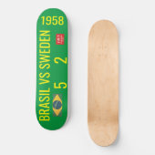 BRAZIL VS SCHWEDEN Skateboard (Vorderseite)