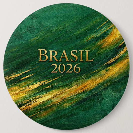 Brazil World Cup 2026 Fan Gift Art Prin Button (Vorderseite)