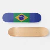 Brazile Vintager FlaggeSkateboard Skateboard (Horizontal)