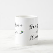Brazilian At Heart Tasse, Brasilien Kaffeetasse (Mittel)
