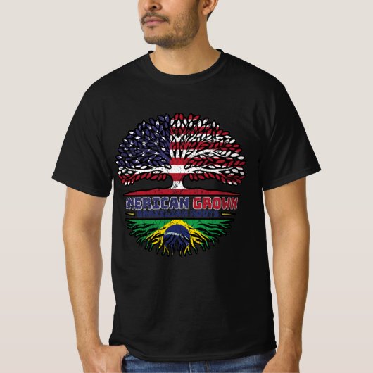 Brazilian Brazil US American USA United States T-Shirt (Vorderseite)