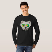 Brazilian Flag Samoyed Dog Brazil Pocket T-Shirt (Vorne ganz)