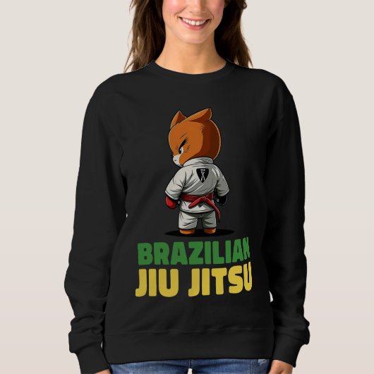 Brazilian Jiu Jitsu and Grappling Fox Sweatshirt (Vorderseite)
