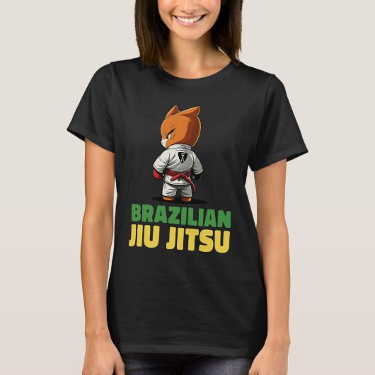 Brazilian Jiu Jitsu and Grappling Fox T-Shirt (Vorderseite)