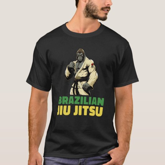 Brazilian Jiu Jitsu and Grappling Gorilla 1 T-Shirt (Vorderseite)