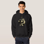 Brazilian Jiu Jitsu and Grappling Gorilla Hoodie (Vorne ganz)