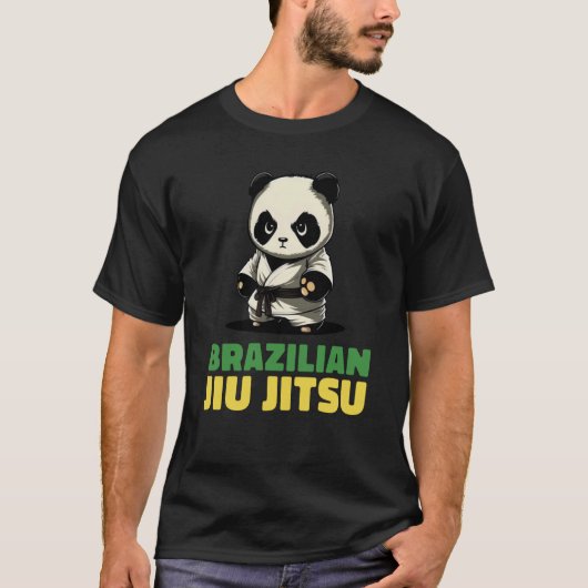 Brazilian Jiu Jitsu and Grappling Panda T-Shirt (Vorderseite)