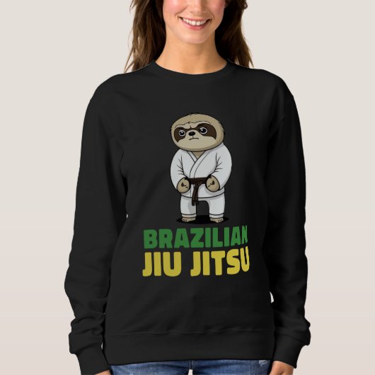 Brazilian Jiu Jitsu and Grappling Sloth Sweatshirt (Vorderseite)