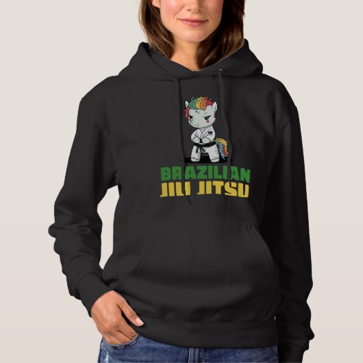 Brazilian Jiu Jitsu and Grappling Unicorn Hoodie (Vorderseite)