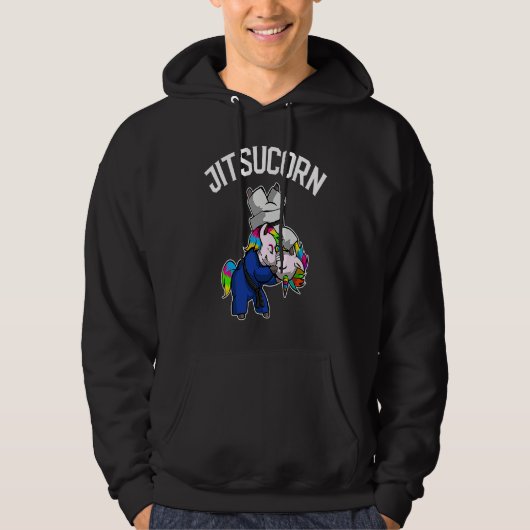 Brazilian Jiu Jitsu and Unicorn  BJJ and Grappling Hoodie (Vorderseite)