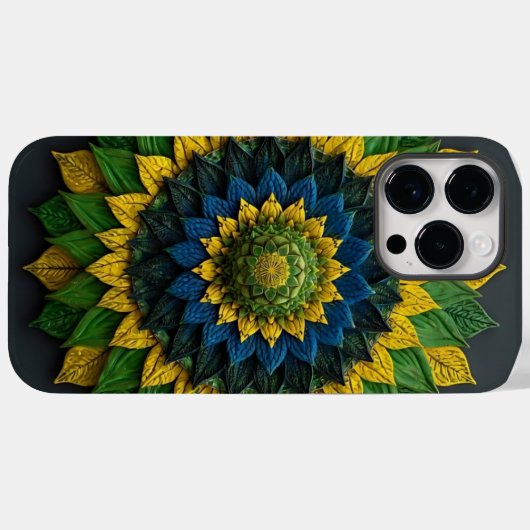 Brazilian Leaf Mandala - Phone Case (Rückseite (Horizontal))