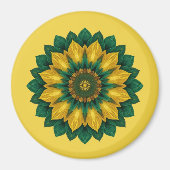 Brazilian Leaf Mandala - Refrigerator Magnet (Vorne)